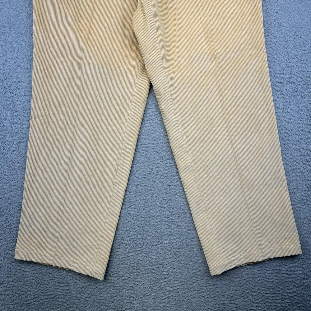 Vineyard Vines Pants Mens 40 Tan Corduroy Straight Leg Casual Cotton‎ Flat Front